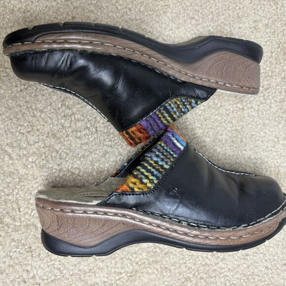 Josef Seibel Women’s Size 38 US 7.5 Mile Clog Catalonia 59 Leather Black - Picture 9 of 10
